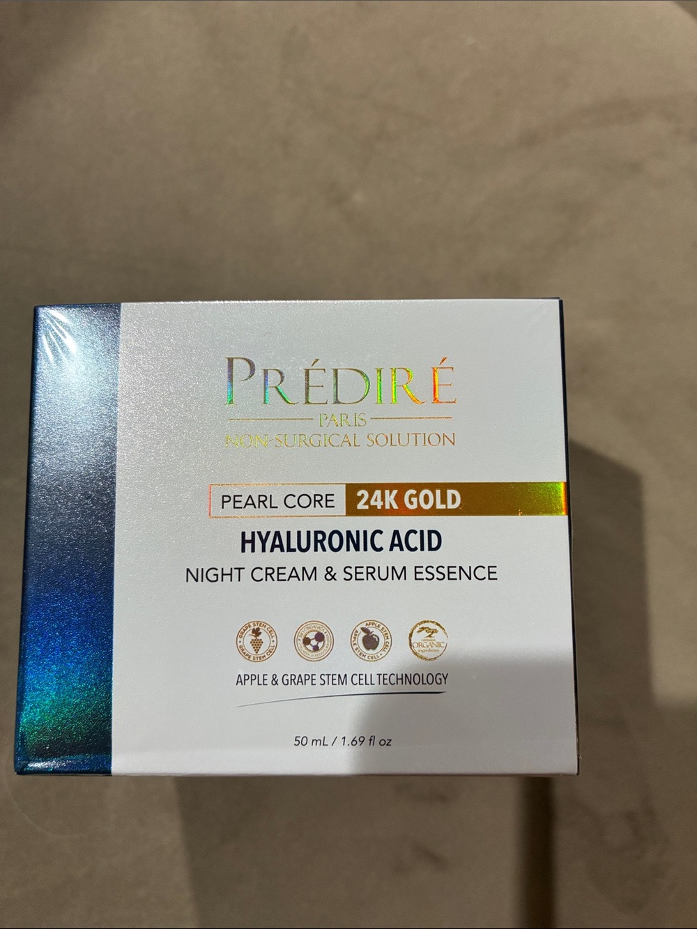 Prédiré Paris 24K Gold Hyaluronic Acid Night Cream & Serum - White/Gold
